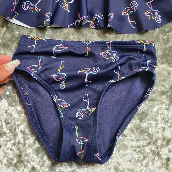 City Streets Flamingo 2 Piece Swimsuit - Picture 2 of 5